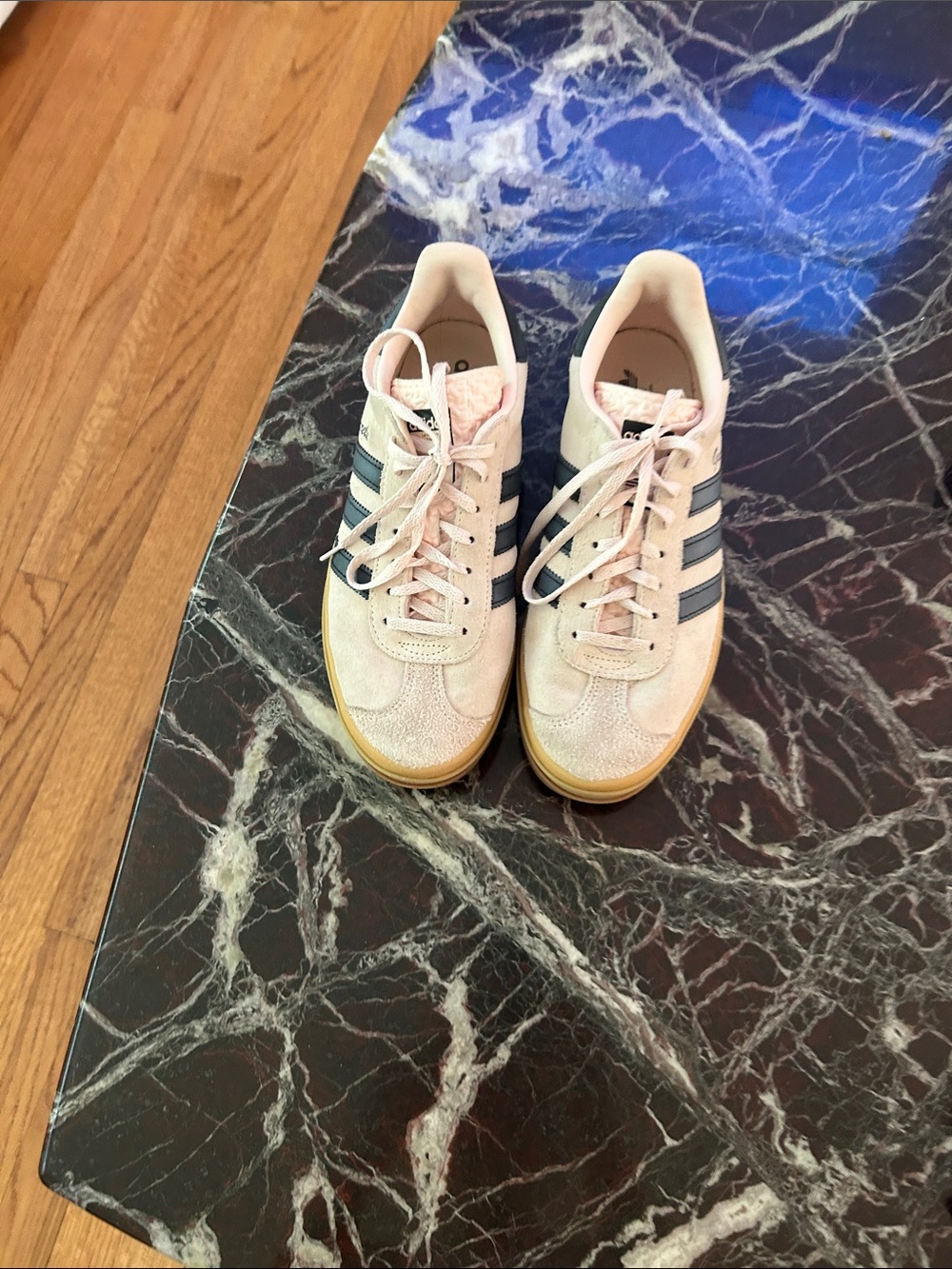 Adidas gazelle platform sneakers